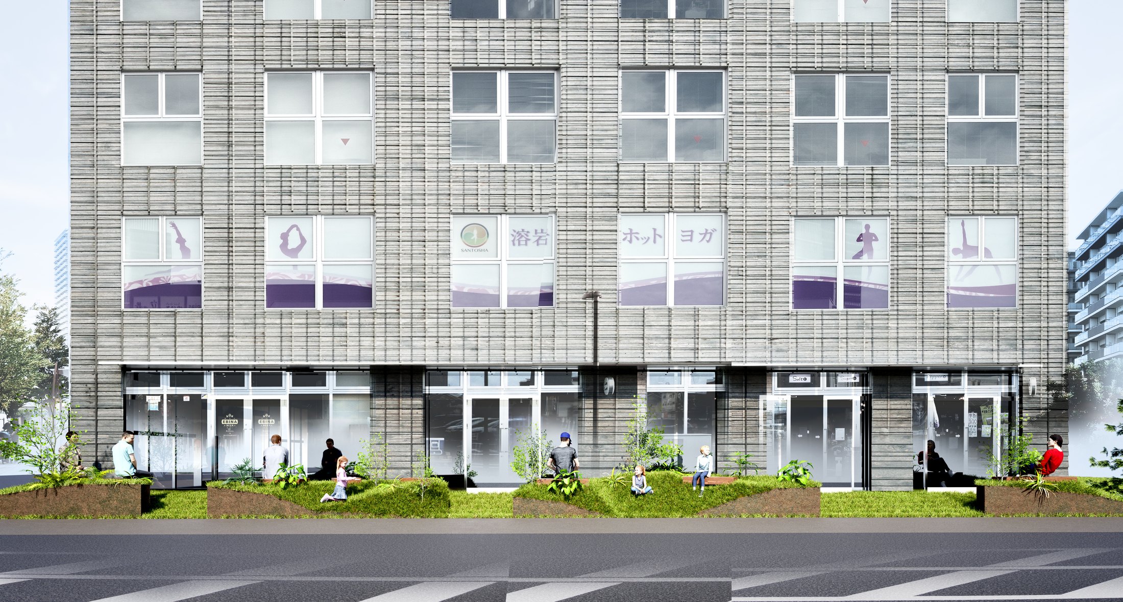 Mビル屋外スペース（現在進行中）